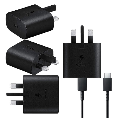 Picture of Original  Samsung 25W Super fast  charger 25W Travel Adapter 3pin with USB Type-C To Type-C Cable Picture of Original  Samsung 25W Super fast  charger 25W Travel Adapter 3pin with USB Type-C To Type-C Cable