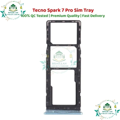 Picture of S.IM Card Holder Tray for Tecno Spark 7 Pro - Black-White-Blue-Green