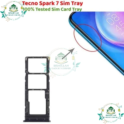 Picture of S.IM Card Holder Tray for Tecno Spark 7 - Black-Blue-Green-white