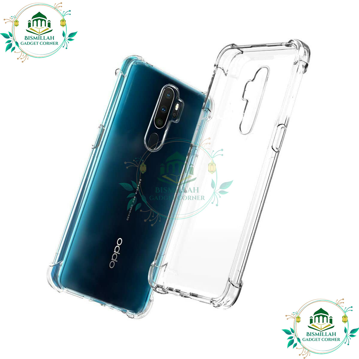 Picture of Oppo A5 2020 / Oppo A9 2020 Premium Silicone Case Crystal Clear Soft TPU Ultra-Thin Transparent Flexible Protective Mobile Phone Back Cover