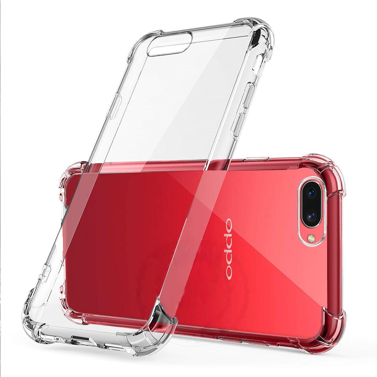 Picture of Oppo A3s Premium Silicone Case Crystal Clear Soft TPU Ultra-Thin Transparent Flexible Protective Mobile Phone Back Cover