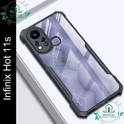 Picture of Xundd Back Cover for Infinix Hot 11s Transparent Hybrid Hard PC Back Bumper