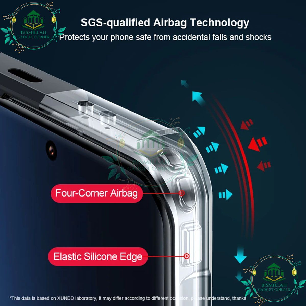 Picture of Xundd Back Cover for Infinix Hot 11s Transparent Hybrid Hard PC Back Bumper