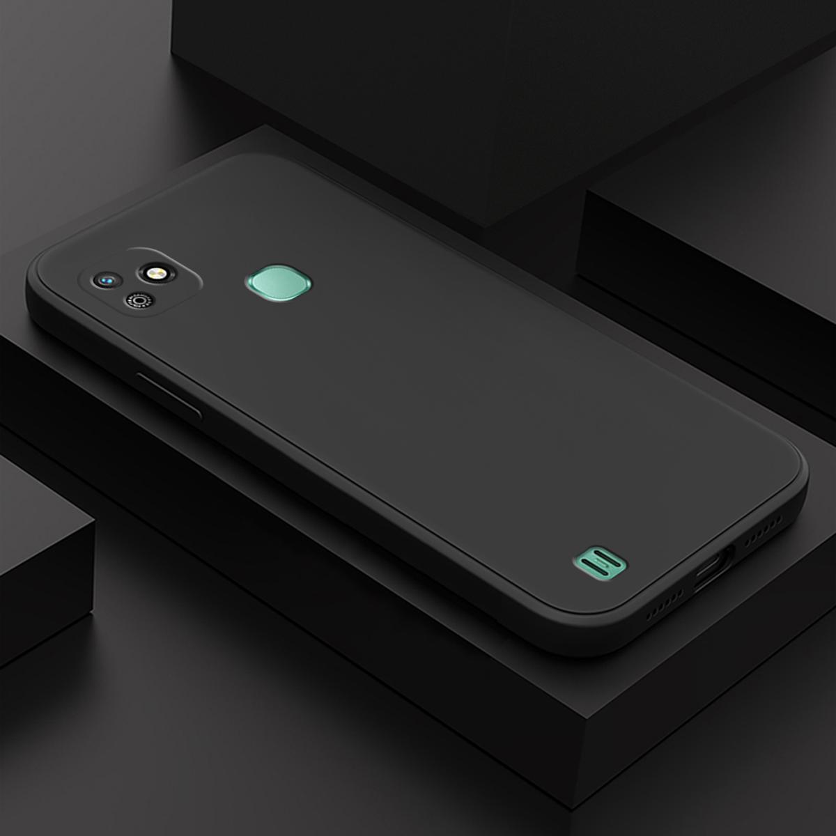 Picture of Premium Liquid Silicone Phone case For Infinix Smart HD 2021 Solid Color Square Liquid Silicone unique Soft Lens Full Cover Case