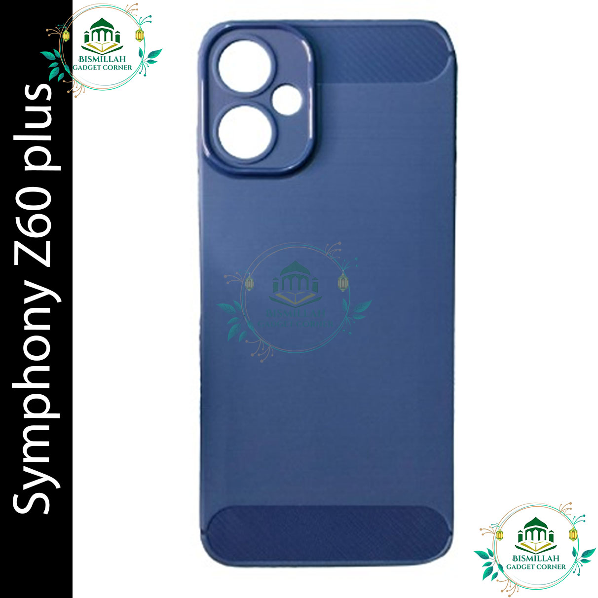 Picture of Carbon Cover for Symphony Z60 Plus Silicone Back Cover With Camera Protection Sleek and Stylish Protection