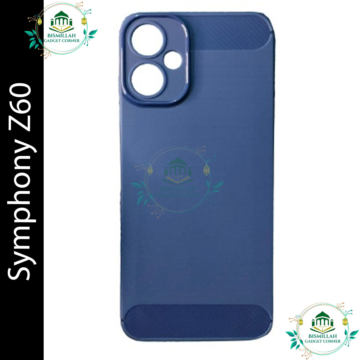 Picture of Carbon Cover for Symphony Z60 Silicone Back Cover With Camera Protection Sleek and Stylish Protection