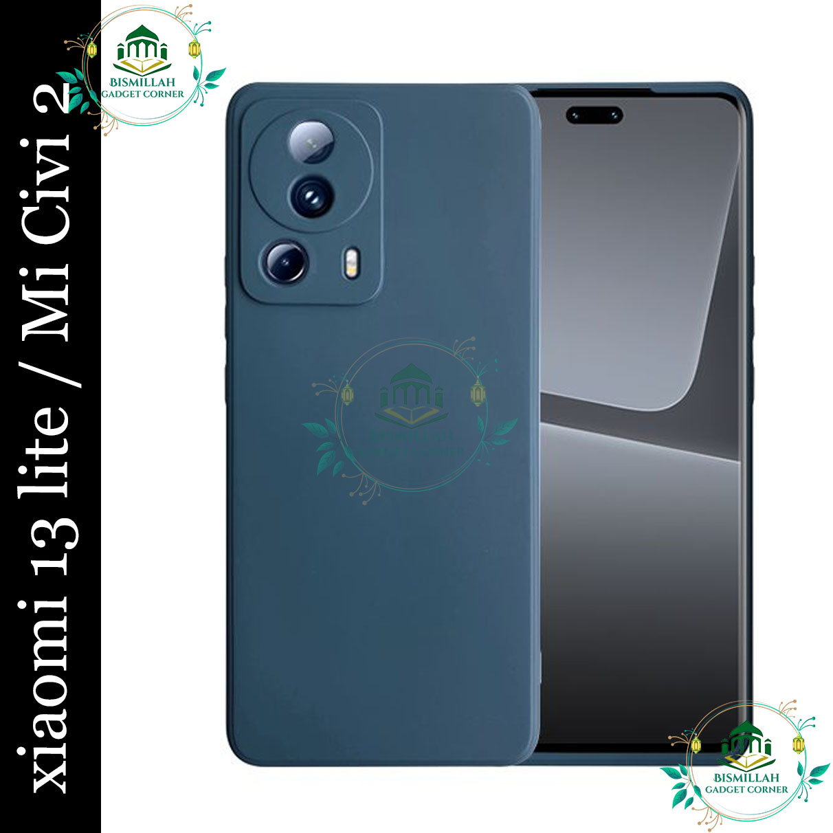 Picture of Premium Liquid Silicone Phone case for Xiaomi 13 Lite 5G Case, Mi 13 Lite 5G, Mi civi2 Liquid Silicon Mobile Back Case Soft Silicone Phone Cover - মোবাইল ফোন - Phoneo