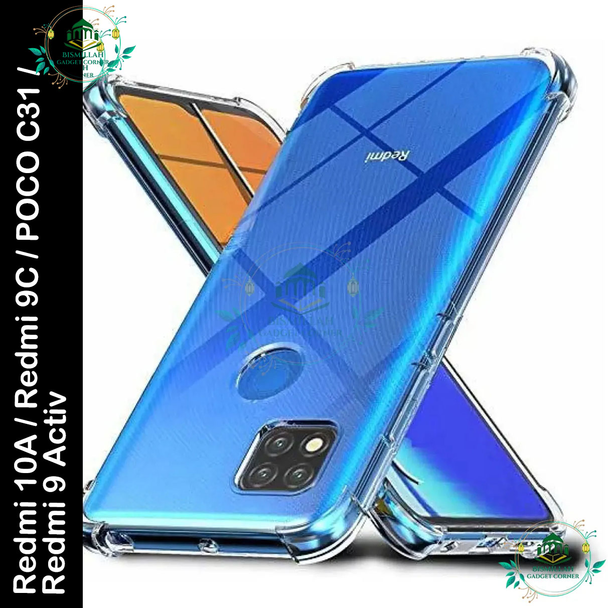 Picture of Transparent back cover For Xiaomi Redmi 10A / Redmi 9C / POCO C31 / Xiaomi Redmi 9 Activ Luxury transparent Protect Back Cover Soft Case