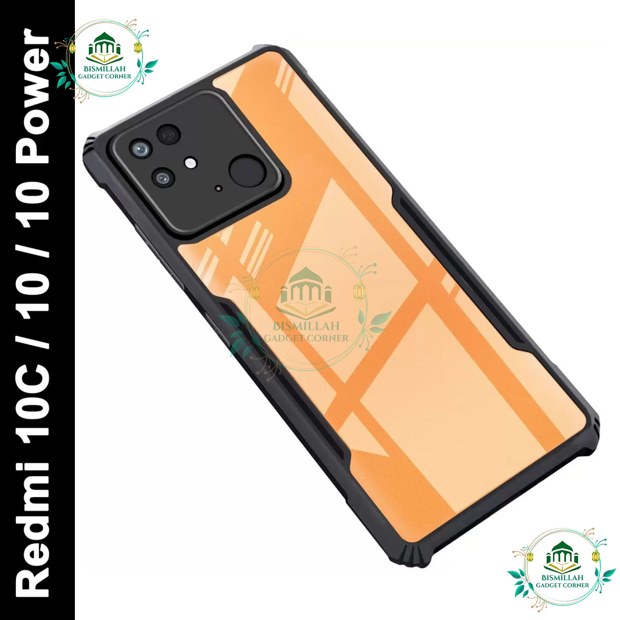 Picture of Xundd Back Cover for Xiaomi Redmi 10C,  Xiaomi Redmi 10 Power Transparent Hybrid Hard PC Back Bumper Picture of Xundd Back Cover for Xiaomi Redmi 10C,  Xiaomi Redmi 10 Power Transparent Hybrid Hard PC Back Bumper