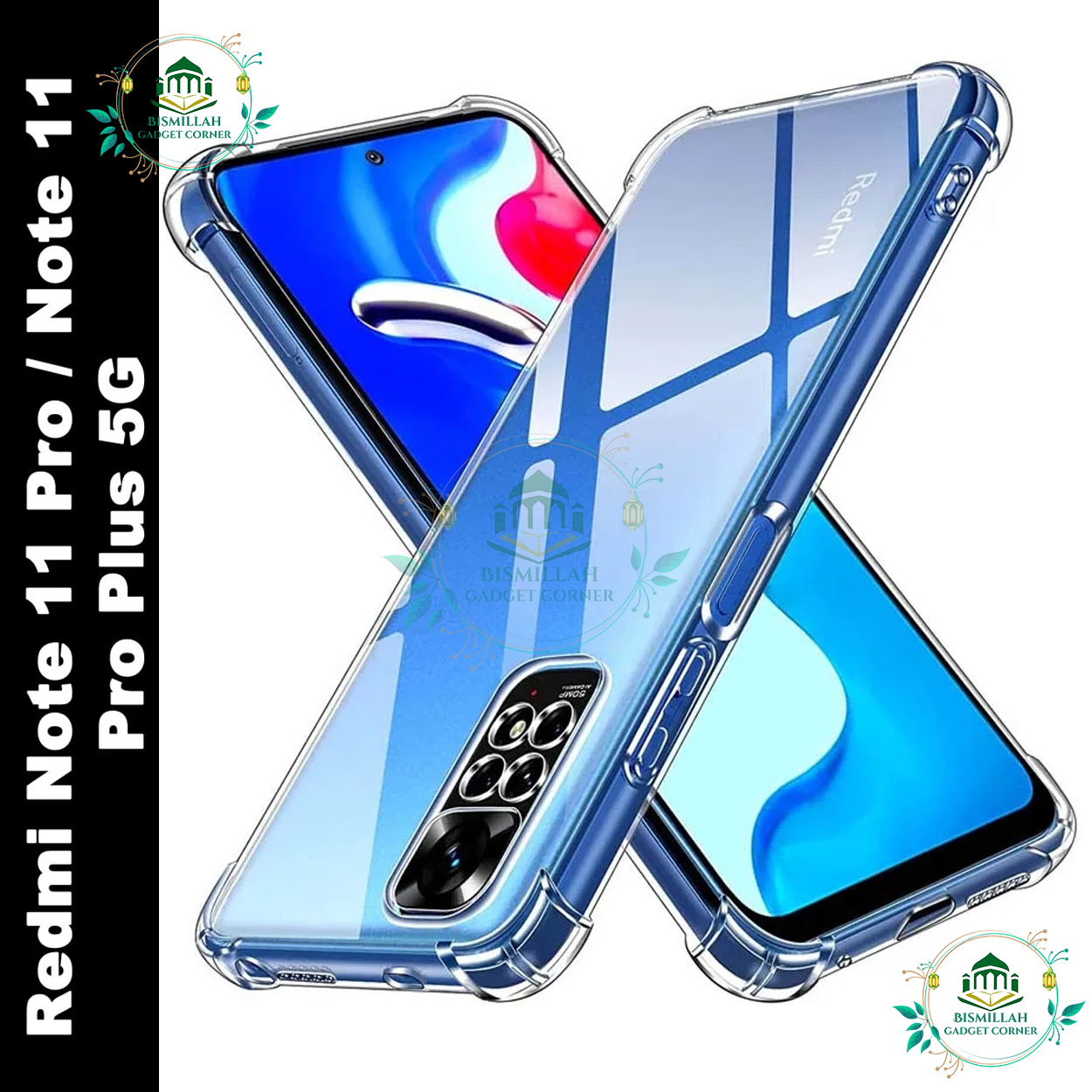 Picture of Transparent back cover For Xiaomi Redmi Note 11 pro / Xiaomi Redmi Note 11 pro plus 5G Luxury transparent Protect Back Cover Soft Case