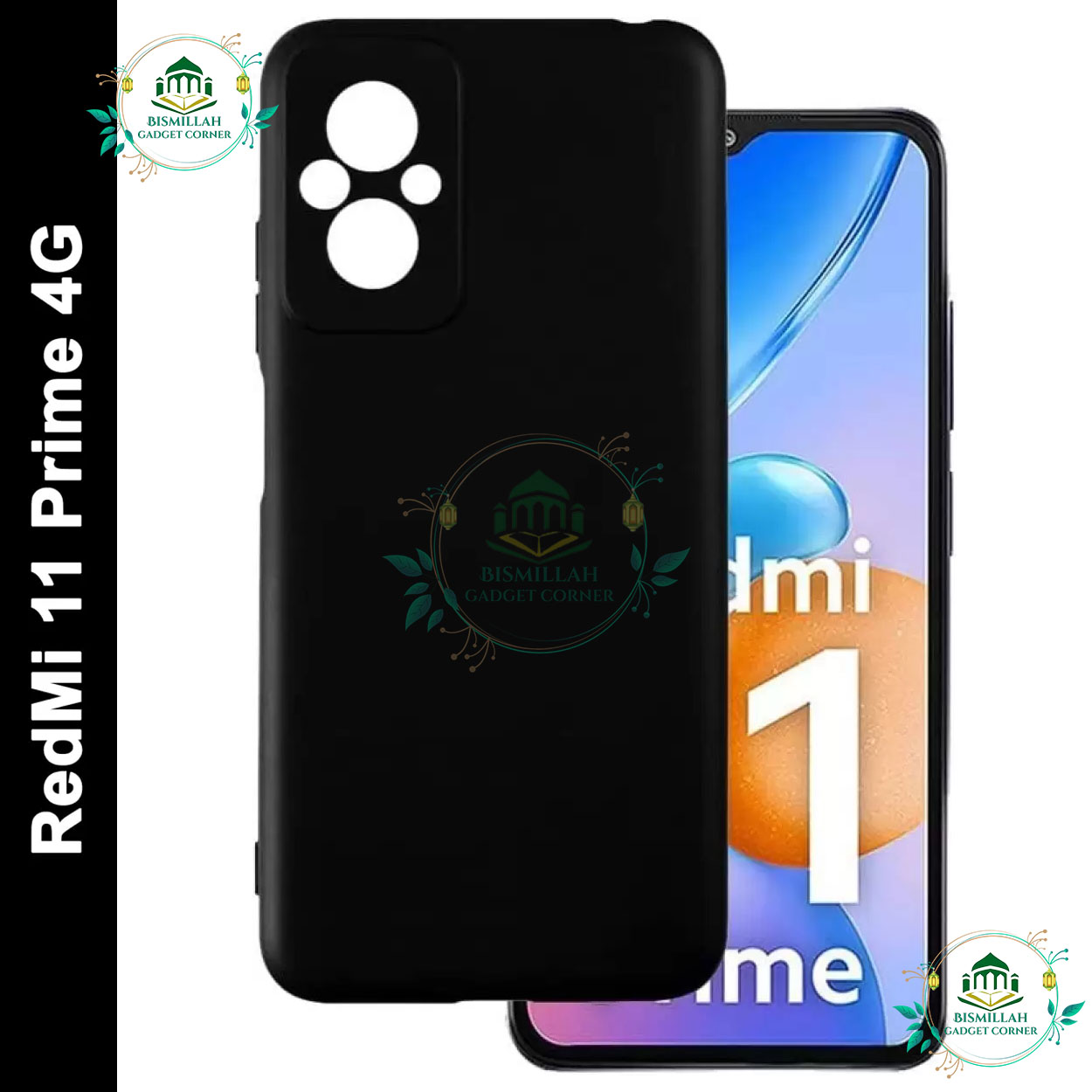 Picture of Premium Liquid Silicone Phone case for Xiaomi Redmi 11 Prime 4g Liquid Silicon Mobile Back Case Soft Silicone Phone Cover - মোবাইল ফোন - Phoneo