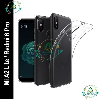 Picture of Transparent back cover For Xiaomi Mi A2 Lite / Redmi 6 Pro Luxury transparent Protect Back Cover Soft Case