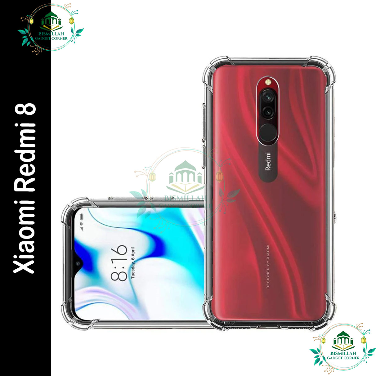Picture of Transparent back cover For Xiaomi Redmi 8 Luxury transparent Protect Back Cover Soft Case