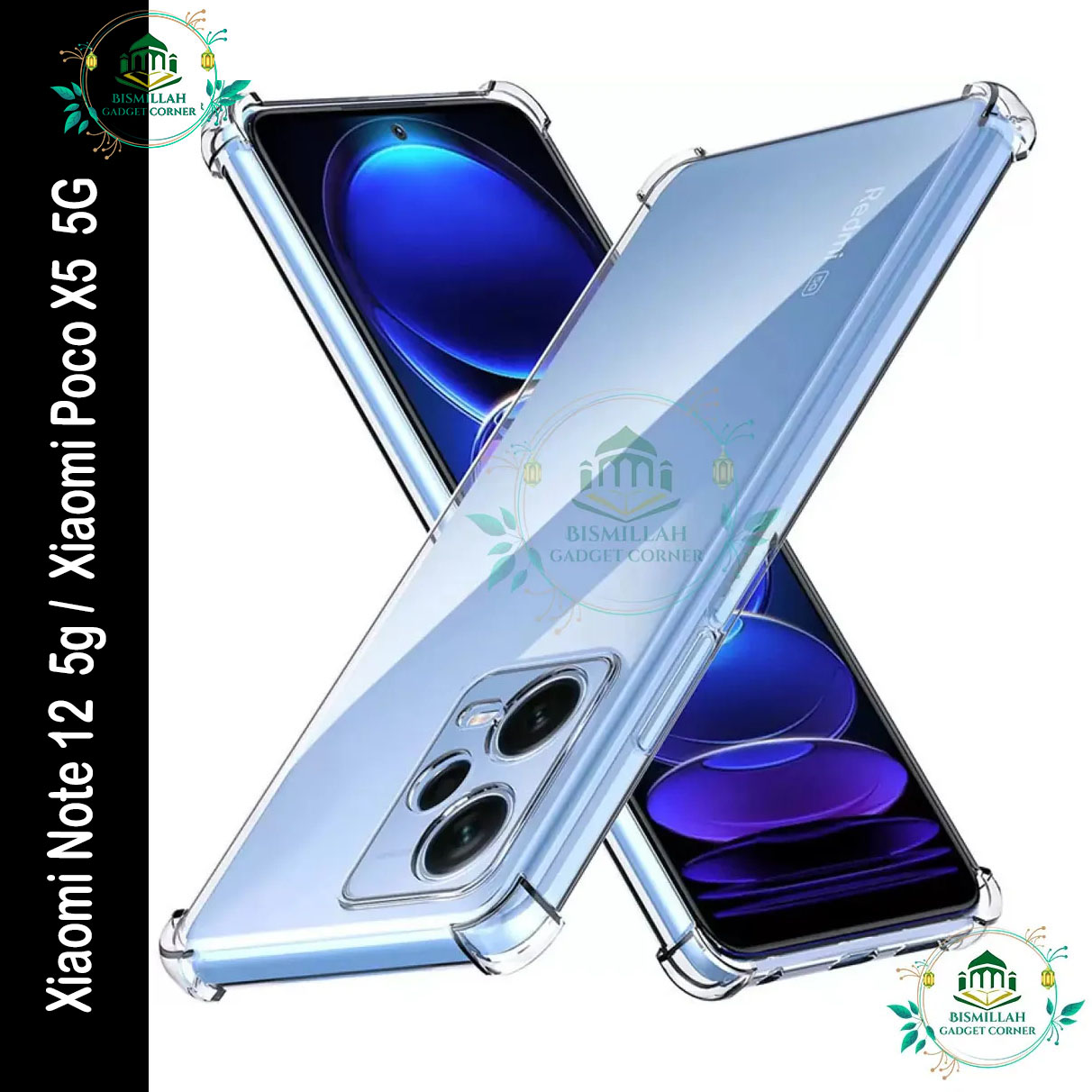 Picture of Transparent back cover For Xiaomi Note 12 5g / Xiaomi Poco X5 5G Luxury transparent Protect Back Cover Soft Case