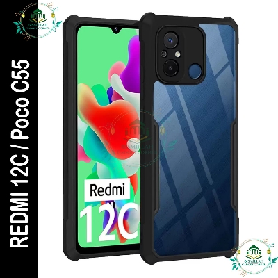 Picture of Xundd Back Cover for Xiaomi Redmi 12C / Poco C55 Transparent Hybrid Hard PC Back Bumper Picture of Xundd Back Cover for Xiaomi Redmi 12C / Poco C55 Transparent Hybrid Hard PC Back Bumper