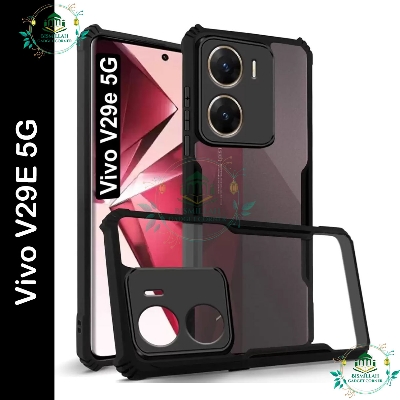 Picture of FOR Back Cover for Vivo V29E 5G Transparent Hybrid Hard PC Back Bumper back case