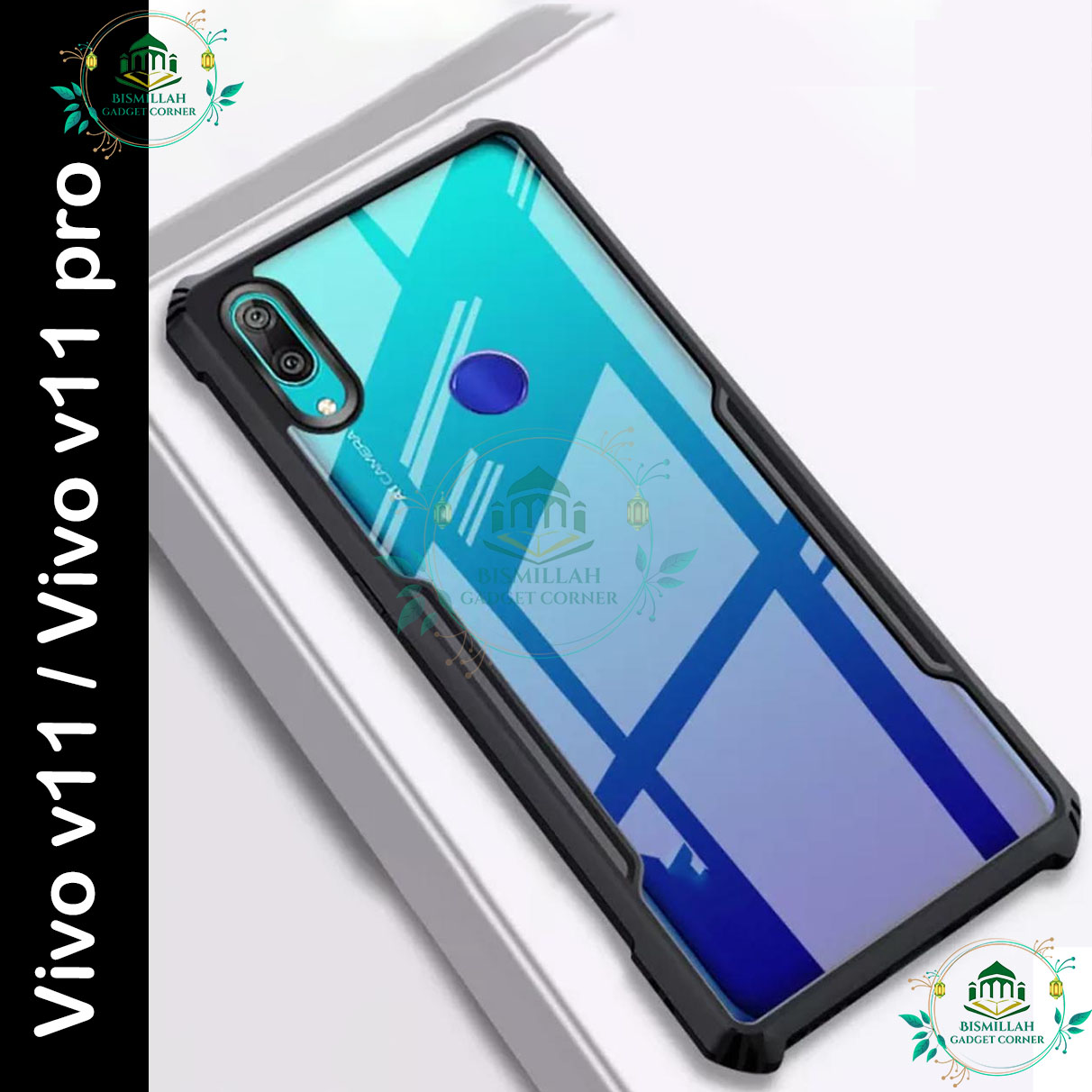Picture of Xundd Back Cover for Vivo v11 / Vivo v11 pro Transparent Hybrid Hard PC Back Bumper