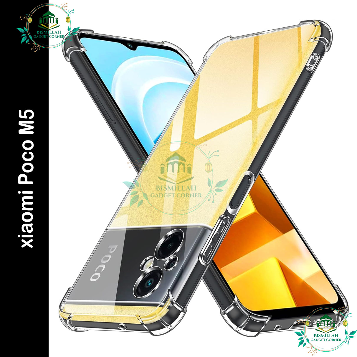 Picture of Transparent back cover For Xiaomi POCO M5 4G / Xiaomi POCO M4 SG Luxury transparent Protect Back Cover Soft Case