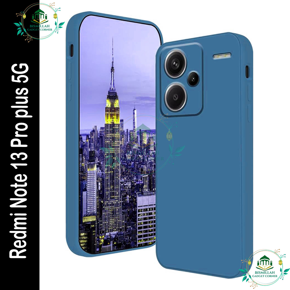 Picture of Premium Liquid Silicone Phone case for Xiaomi Redmi Note 13 Pro plus 5G / Xiaomi Redmi Note 13 Pro+ Liquid Silicon Mobile Back Case Soft Silicone Phone Cover - মোবাইল ফোন - Phoneo