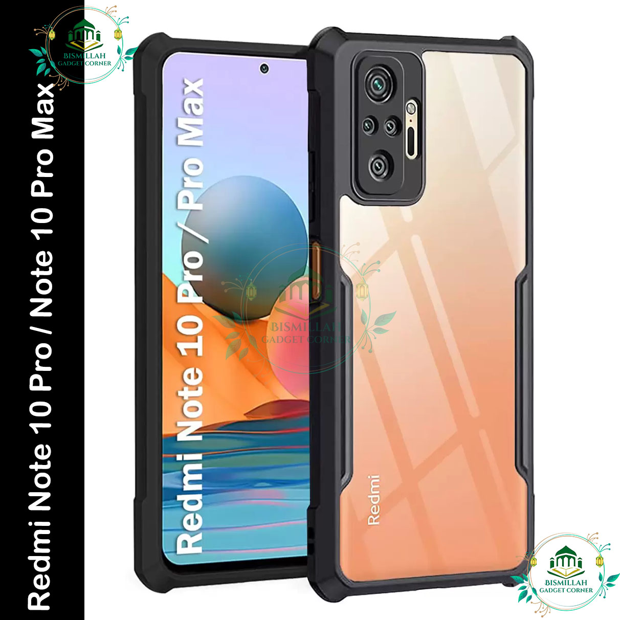Picture of Xundd Back Cover for Xiaomi  Redmi Note 10 Pro , Xiaomi Redmi Note 10 Pro Max Transparent Hybrid Hard PC Back Bumper Picture of Xundd Back Cover for Xiaomi  Redmi Note 10 Pro , Xiaomi Redmi Note 10 Pro Max Transparent Hybrid Hard PC Back Bumper