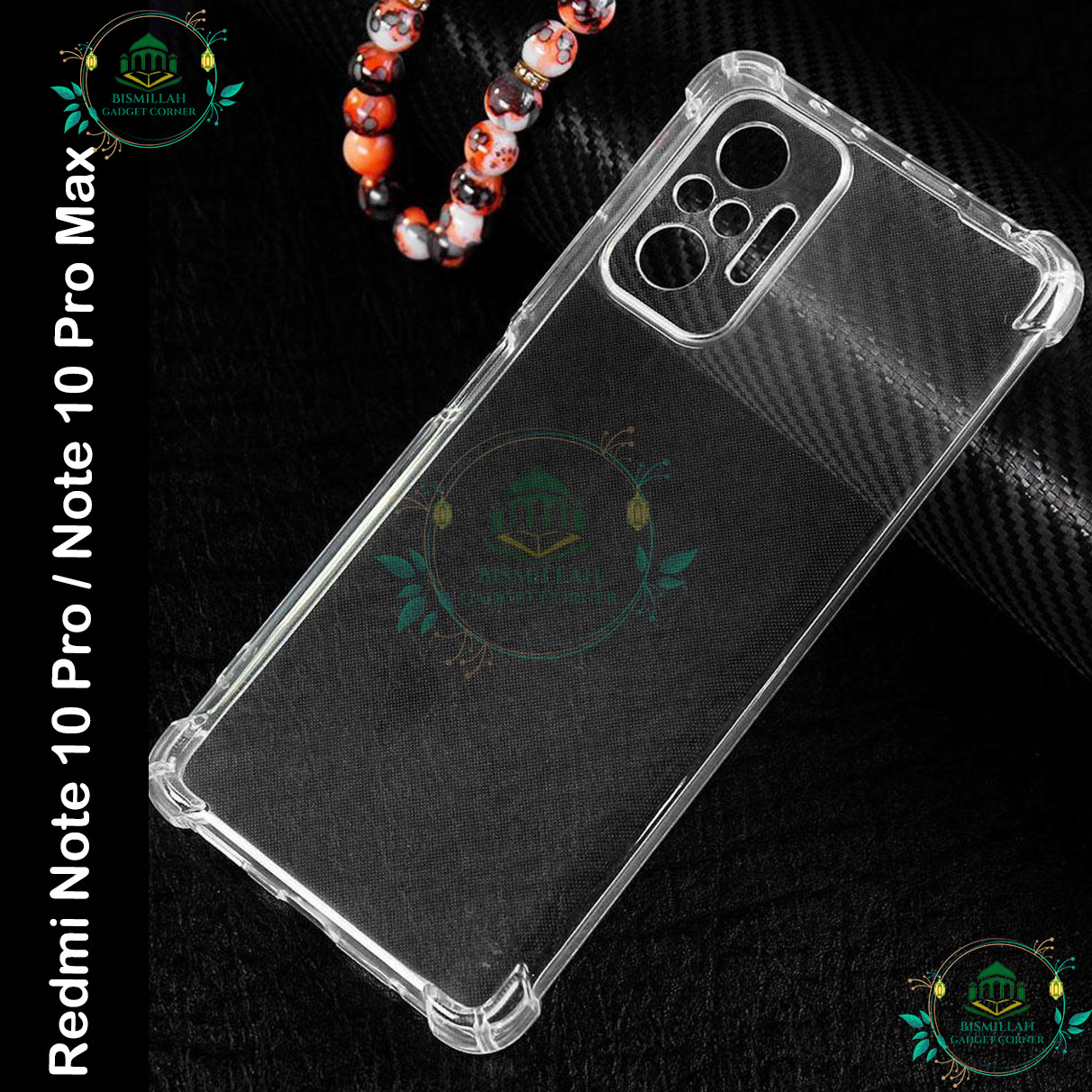 Picture of Transparent back cover For Xiaomi  Redmi Note 10 Pro , Xiaomi Redmi Note 10 Pro Max Luxury transparent Protect Back Cover Soft Case