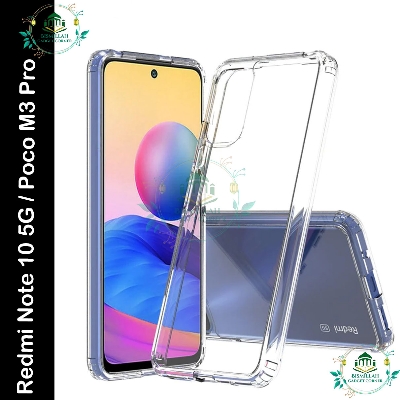 Picture of Transparent back cover For Xiaomi Poco M3 Pro / Redmi Note 10 5G Luxury transparent Protect Back Cover Soft Case