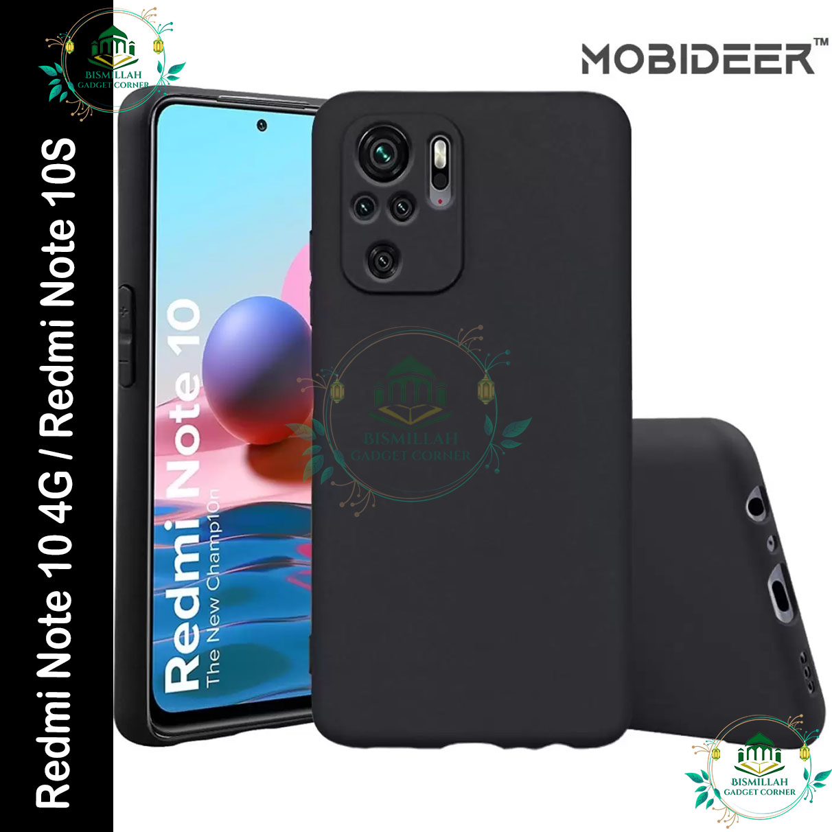 Picture of Premium Liquid Silicone Phone case for Xiaomi Redmi Note 10 4G / Xiaomi Redmi Note 10S Liquid Silicon Mobile Back Case Soft Silicone Phone Cover