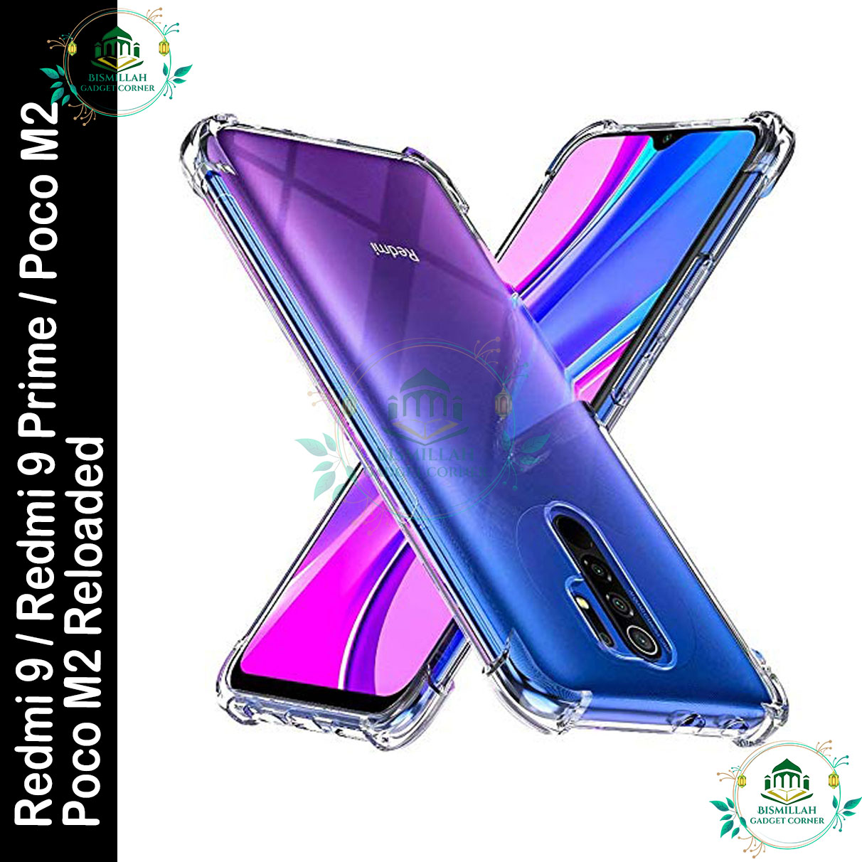 Picture of Transparent back cover For Xiaomi Redmi 9 / Redmi 9 Prime / Poco M2 / Poco M2 Reloaded Luxury transparent Protect Back Cover Soft Case Picture of Transparent back cover For Xiaomi Redmi 9 / Redmi 9 Prime / Poco M2 / Poco M2 Reloaded Luxury transparent Protect Back Cover Soft Case