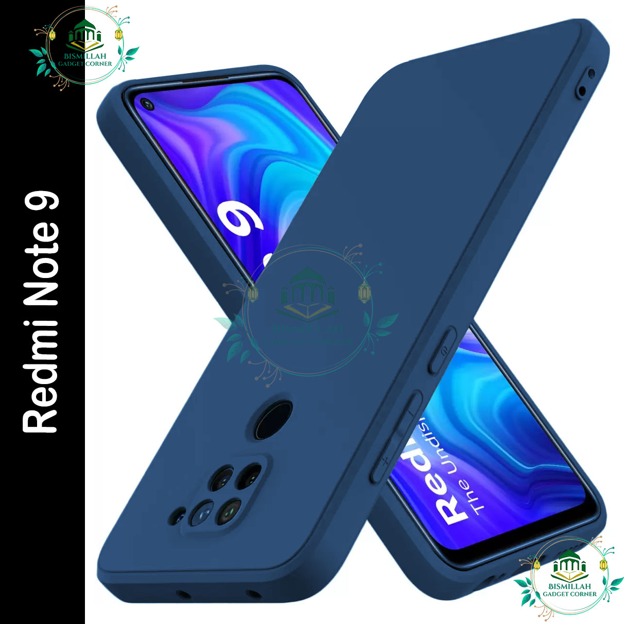 Picture of Premium Liquid Silicone Phone case for Xiaomi Redmi Note 9 Liquid Silicon Mobile Back Case Soft Silicone Phone Cover - মোবাইল ফোন - Phoneo