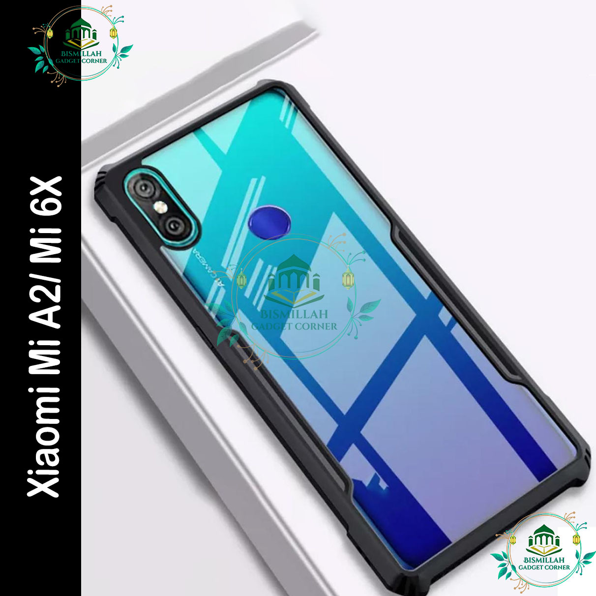Picture of Xundd Back Cover for Xiaomi Mi A2 / Mi 6X Transparent Hybrid Hard PC Back Bumper