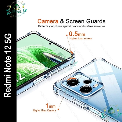 Picture of Transparent back cover For Redmi Note 12 5G Luxury transparent Protect Back Cover Soft Case Picture of Transparent back cover For Redmi Note 12 5G Luxury transparent Protect Back Cover Soft Case