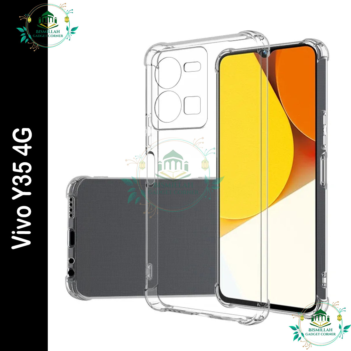 Picture of Transparent back cover For Vivo Y35 4G Luxury transparent Protect Back Cover Soft Case Picture of Transparent back cover For Vivo Y35 4G Luxury transparent Protect Back Cover Soft Case
