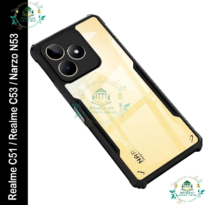 Picture of Xundd Back Cover for Realme C51 / Realme C53 / Narzo N53 Transparent Hybrid Hard PC Back Bumper Picture of Xundd Back Cover for Realme C51 / Realme C53 / Narzo N53 Transparent Hybrid Hard PC Back Bumper