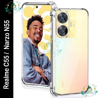 Picture of Transparent back cover For Realme C55 /  Narzo N55 Luxury transparent Protect Back Cover Soft Case Picture of Transparent back cover For Realme C55 /  Narzo N55 Luxury transparent Protect Back Cover Soft Case