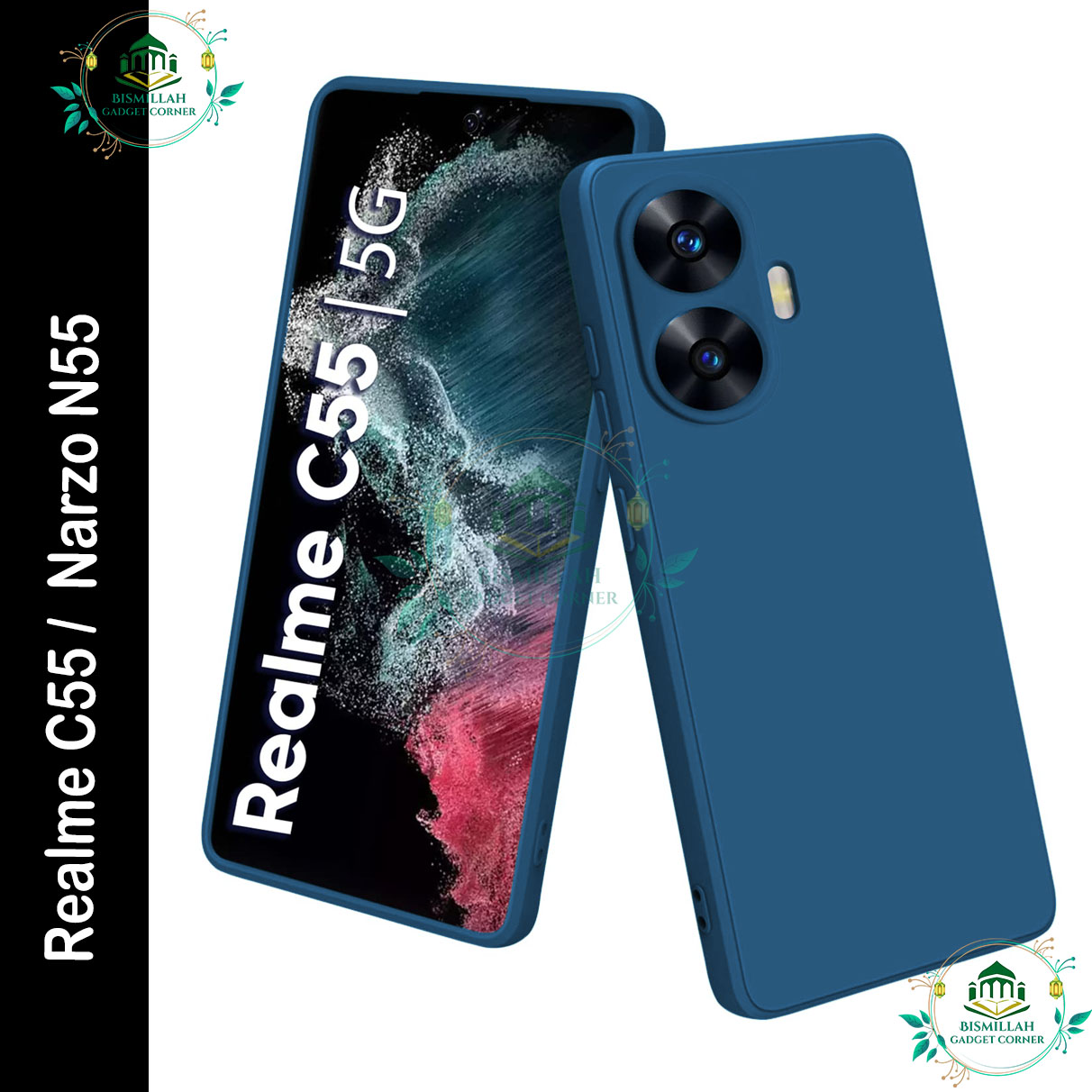 Picture of Premium Liquid Silicone Phone case for Realme C55 /  Narzo N55 Liquid Silicon Mobile Back Case Soft Silicone Phone Cover Picture of Premium Liquid Silicone Phone case for Realme C55 /  Narzo N55 Liquid Silicon Mobile Back Case Soft Silicone Phone Cover