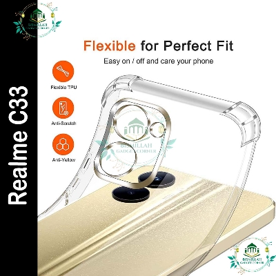 Picture of Transparent back cover For Realme C33 Luxury transparent Protect Back Cover Soft Case Picture of Transparent back cover For Realme C33 Luxury transparent Protect Back Cover Soft Case