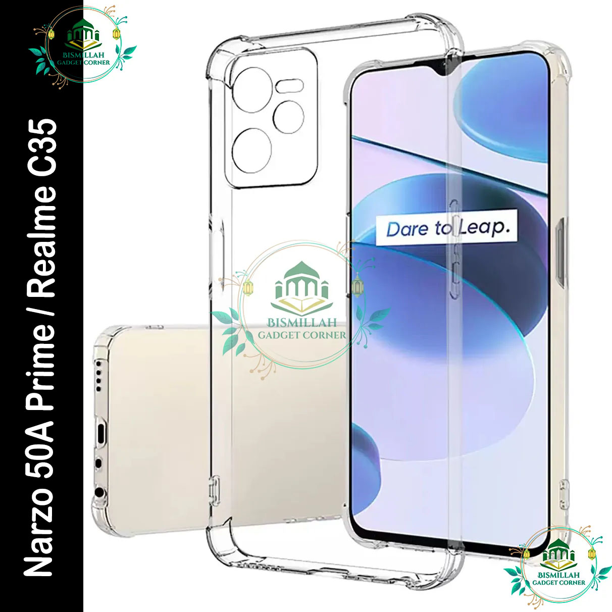 Picture of Transparent back cover For Realme C35 / Realme Narzo 50A Prime Luxury transparent Protect Back Cover Soft Case Picture of Transparent back cover For Realme C35 / Realme Narzo 50A Prime Luxury transparent Protect Back Cover Soft Case