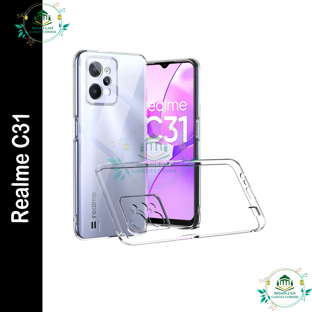 Picture of Transparent back cover For Realme C31 Luxury transparent Protect Back Cover Soft Case Picture of Transparent back cover For Realme C31 Luxury transparent Protect Back Cover Soft Case