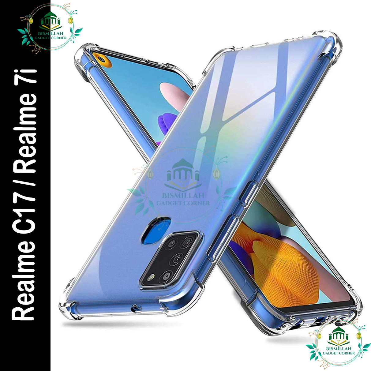 Picture of Transparent back cover For Realme C17 / Realme 7i Luxury transparent Protect Back Cover Soft Case Picture of Transparent back cover For Realme C17 / Realme 7i Luxury transparent Protect Back Cover Soft Case