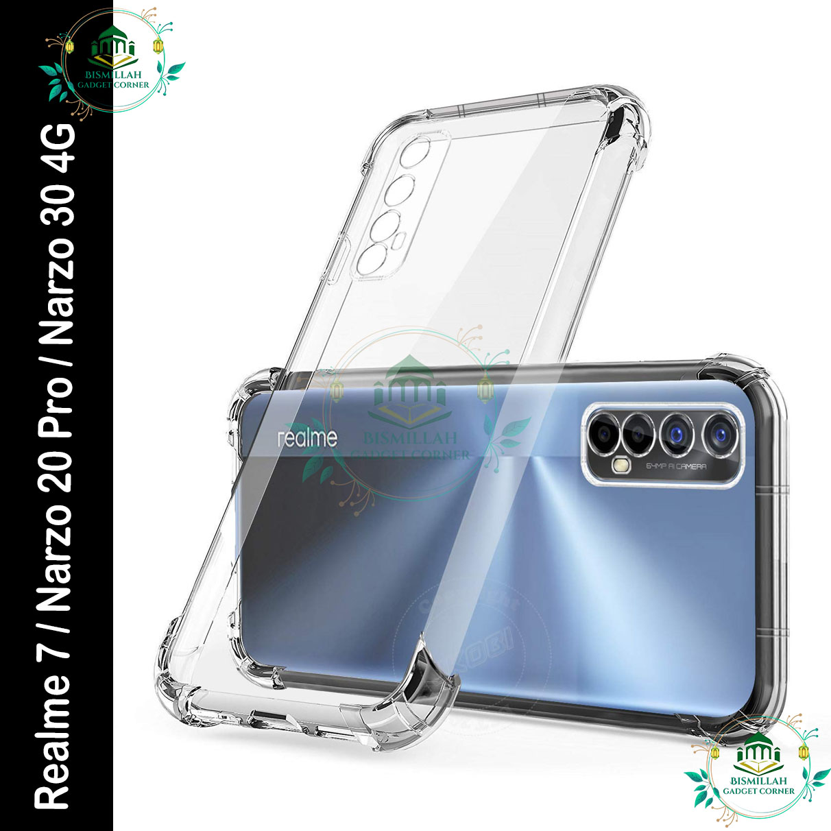 Picture of Transparent back cover For Realme 7 / Realme Narzo 20 Pro / Realme Narzo 30 4G Luxury transparent Protect Back Cover Soft Case Picture of Transparent back cover For Realme 7 / Realme Narzo 20 Pro / Realme Narzo 30 4G Luxury transparent Protect Back Cover Soft Case