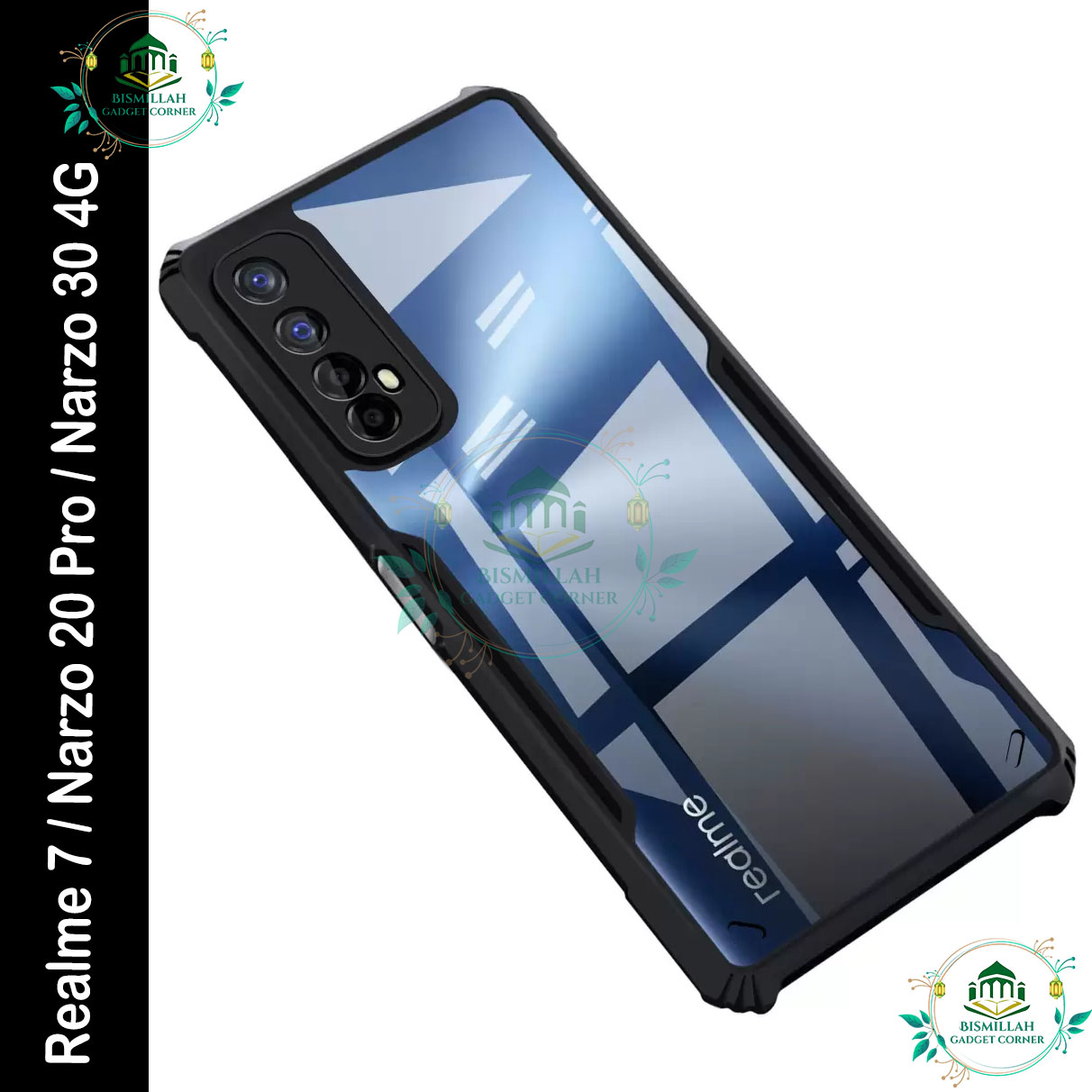 Picture of Xundd Back Cover for Realme 7 / Realme Narzo 20 Pro / Realme Narzo 30 4G Transparent Hybrid Hard PC Back Bumper Picture of Xundd Back Cover for Realme 7 / Realme Narzo 20 Pro / Realme Narzo 30 4G Transparent Hybrid Hard PC Back Bumper