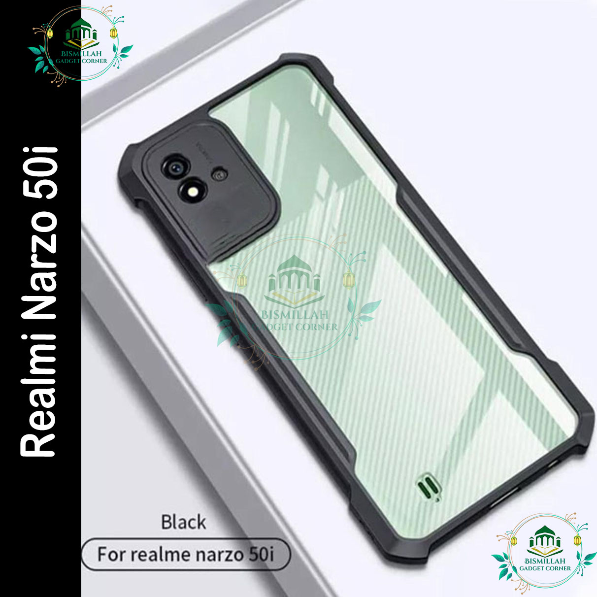 Picture of Xundd Back Cover for Realme Narzo 50i Transparent Hybrid Hard PC Back Bumper Picture of Xundd Back Cover for Realme Narzo 50i Transparent Hybrid Hard PC Back Bumper