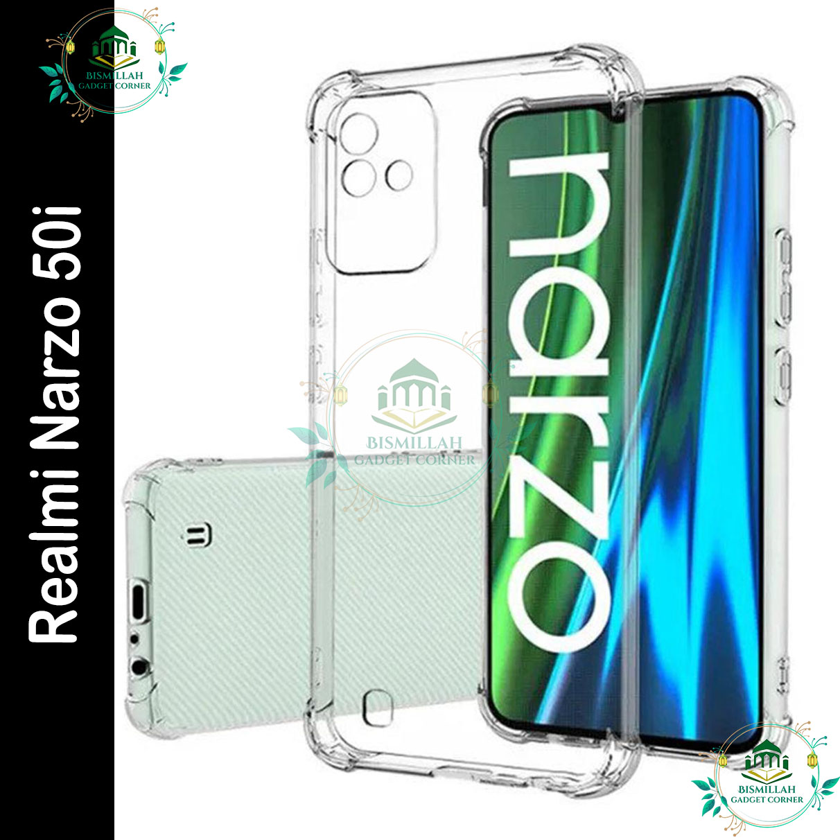 Picture of Transparent back cover For Realme Narzo 50i Luxury transparent Protect Back Cover Soft Case Picture of Transparent back cover For Realme Narzo 50i Luxury transparent Protect Back Cover Soft Case