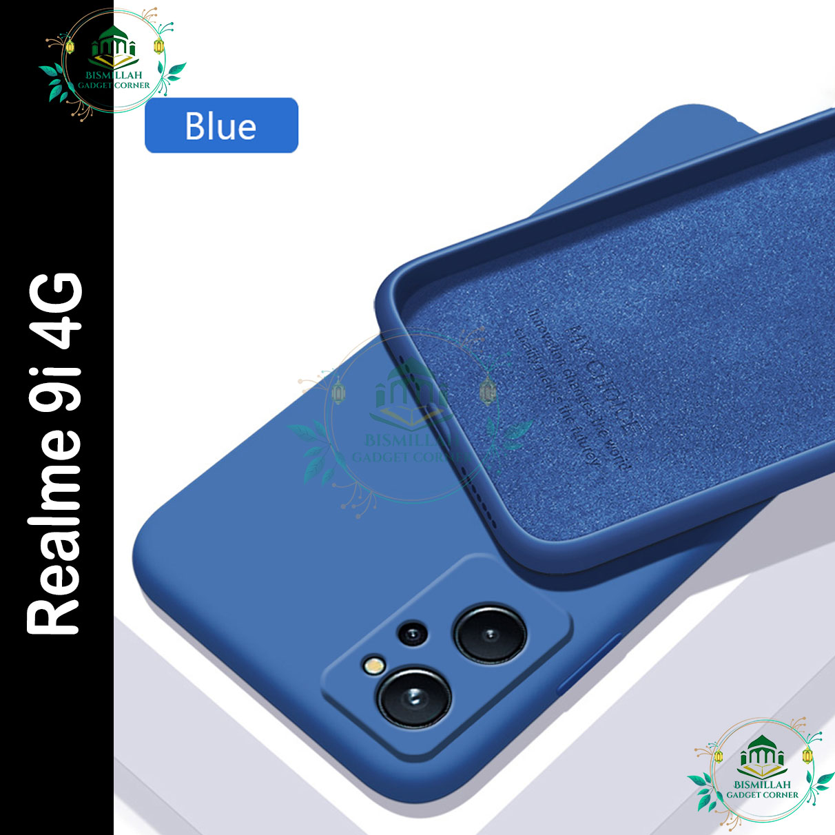 Picture of Premium Liquid Silicone Phone case for Realme 9i 4G Liquid Silicon Mobile Back Case Soft Silicone Phone Cover