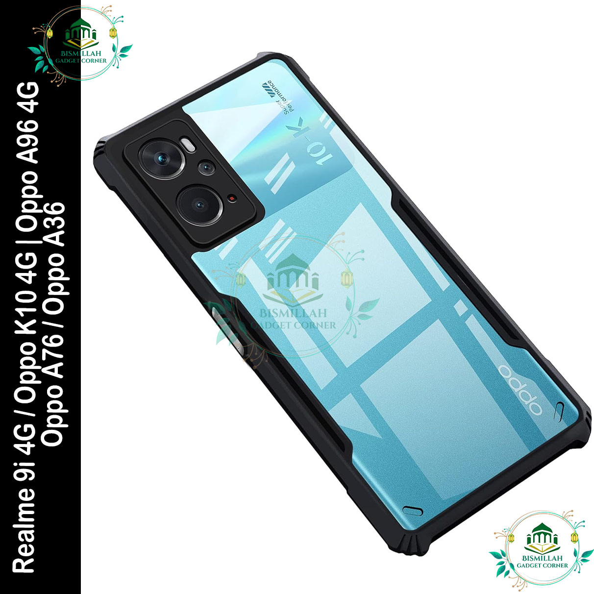 Picture of Xundd Back Cover for Realme 9i 4G / Oppo K10 4G / Oppo A96 4G  Oppo A76 / Oppo A36 Transparent Hybrid Hard PC Back Bumper Picture of Xundd Back Cover for Realme 9i 4G / Oppo K10 4G / Oppo A96 4G  Oppo A76 / Oppo A36 Transparent Hybrid Hard PC Back Bumper