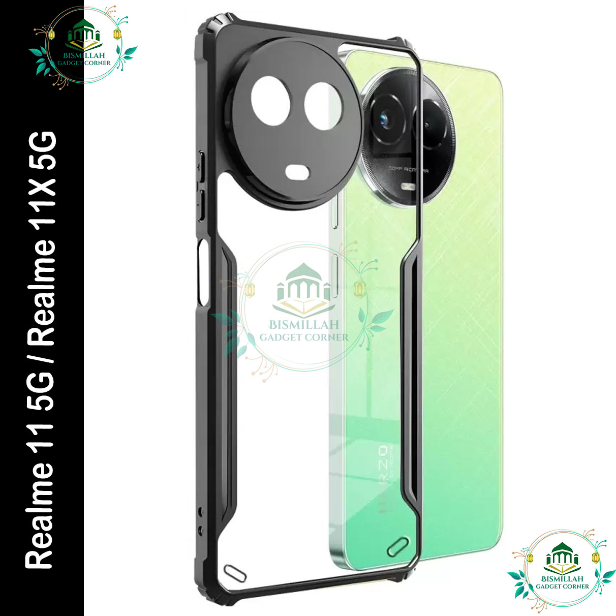 Picture of Xundd Back Cover for Realme 11 5G / Realme 11X 5G Transparent Hybrid Hard PC Back Bumper Picture of Xundd Back Cover for Realme 11 5G / Realme 11X 5G Transparent Hybrid Hard PC Back Bumper