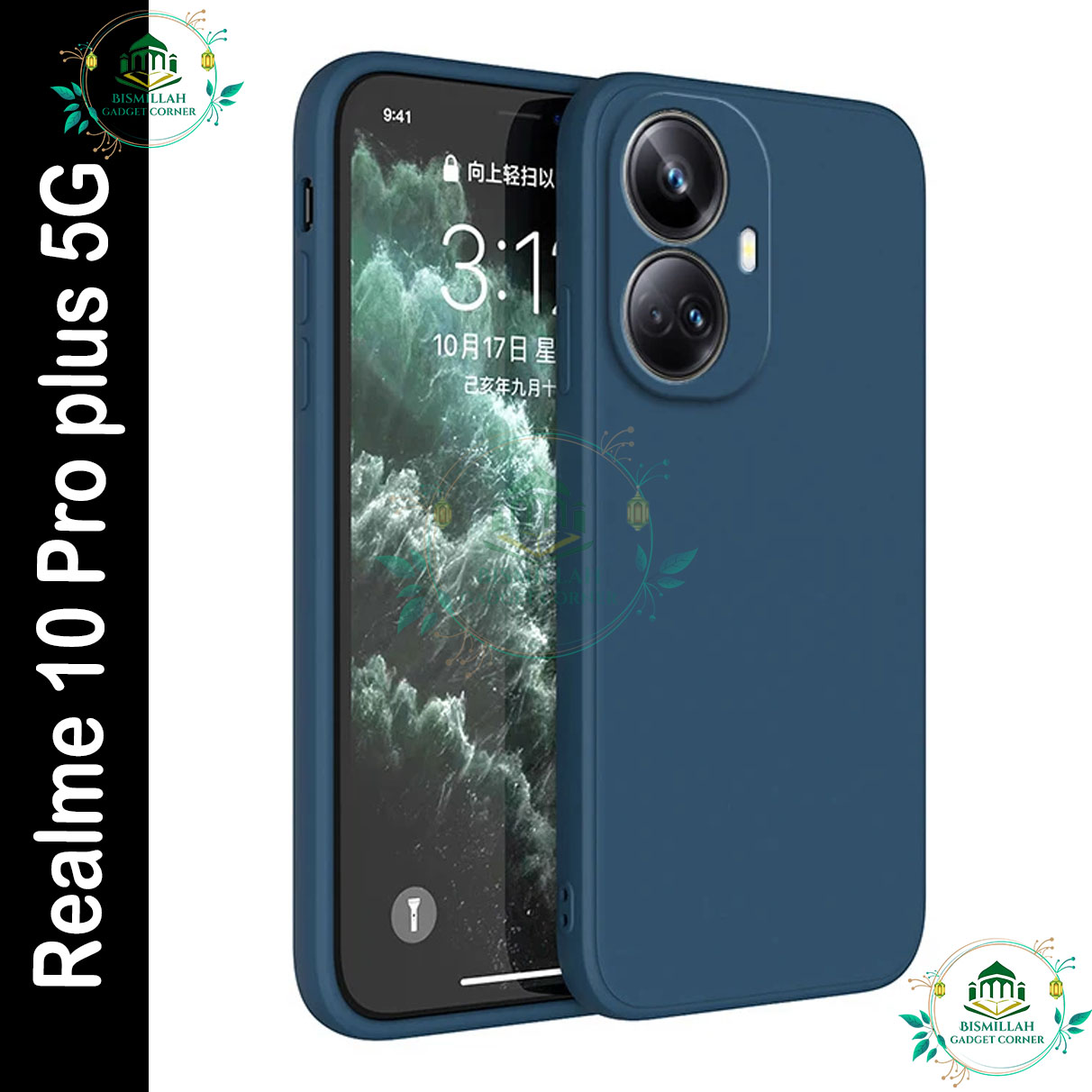 Picture of Premium Liquid Silicone Phone case for Realme 10 pro plus 5G / Realme 10 pro+ 5G Liquid Silicon Mobile Back Case Soft Silicone Phone Cover