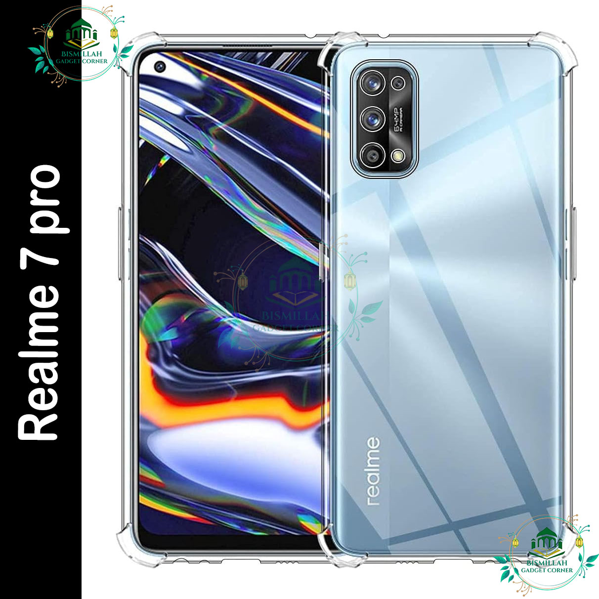 Picture of Transparent back cover For Realme 7 pro Luxury transparent Protect Back Cover Soft Case Picture of Transparent back cover For Realme 7 pro Luxury transparent Protect Back Cover Soft Case