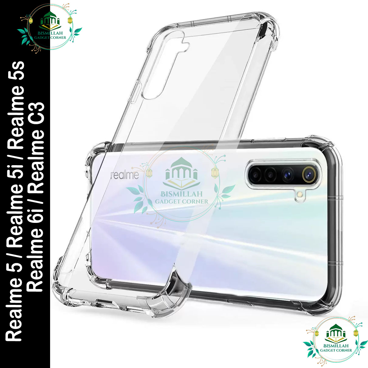 Picture of Transparent back cover For Realme 5 / Realme 5i / Realme 5s / Realme 6i / Realme C3 Luxury transparent Protect Back Cover Soft Case Picture of Transparent back cover For Realme 5 / Realme 5i / Realme 5s / Realme 6i / Realme C3 Luxury transparent Protect Back Cover Soft Case