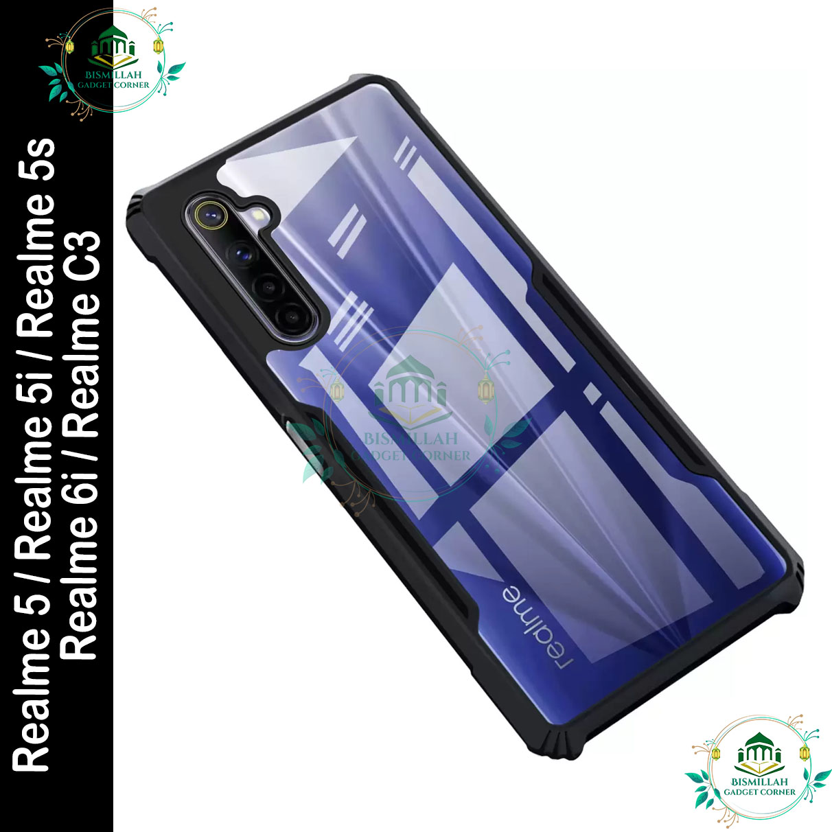 Picture of Xundd Back Cover for Realme 5 / Realme 5i / Realme 5s / Realme 6i / Realme C3 Transparent Hybrid Hard PC Back Bumper Picture of Xundd Back Cover for Realme 5 / Realme 5i / Realme 5s / Realme 6i / Realme C3 Transparent Hybrid Hard PC Back Bumper